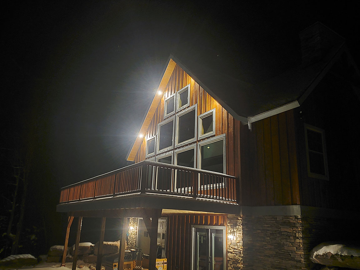 Front of House at Night