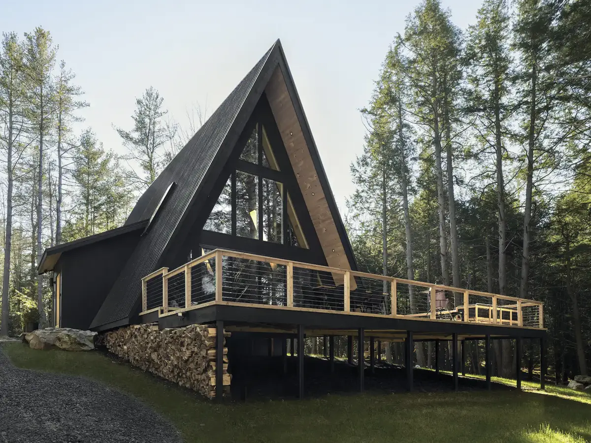 A-frame with back deck